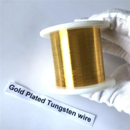 Aranyozott bevonatú volfrámhuzal